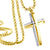 Grooved Stainless Steel Unisex Cross Necklace - Monera-Design Co., Ltd