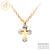 Steel & CZ Small Cross Necklace - Monera-Design Co., Ltd