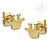 Gold Crown Stud Steel Earrings - Monera-Design Co., Ltd