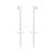 Hanging Cross Long Dangling Steel Earrings - Monera-Design Co., Ltd