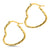 Small Sparkly Twisted Wire Heart Hoop Steel Earrings - Monera-Design Co., Ltd