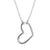 Steel Dainty Open Heart Shaped Love Necklace - Monera-Design Co., Ltd