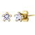 Star CZ Steel Stud Earrings - Monera-Design Co., Ltd