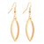 Teardrop Hollow Dangle Stylish Shiny Steel Earrings - Monera-Design Co., Ltd