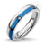 Comfort Fit Classic Two tones Steel Ring with CZ - Monera-Design Co., Ltd