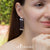 Steel Triangle Earrings with 3 Steel Line Beads - Monera-Design Co., Ltd