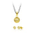 Sandblasted Steel Ball Set - Necklace + Pair of Earrings - Monera-Design Co., Ltd