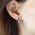 Steel Huggies Earrings with Glued Crystals - Monera-Design Co., Ltd
