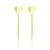 Stud Steel Heart Earrings with 3 Drop Chains - Monera-Design Co., Ltd