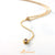 Lariat Y Drop Layer Round CZ Steel Necklace - Monera-Design Co., Ltd