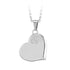 Steel Heart Necklace With Crystals for Women