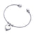 Steel Open Heart Charm Cuff Bangle - Monera-Design Co., Ltd