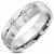 Simple Half round Steel Ring With CZ - Monera-Design Co., Ltd