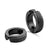 Sandblasted Clip On Steel Earrings Hoop Huggie Non-Piercing - Monera-Design Co., Ltd