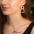 Steel Double Square Dangle Drop Earrings - Monera-Design Co., Ltd