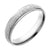 Sandblasted Step-Edge 4 MM Half-Round Steel Ring - Monera-Design Co., Ltd