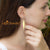 Steel Diamond Shaped Edgy Statement Dangle Earrings - Monera-Design Co., Ltd