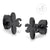 Delicate Small Tiny Fleur De Lis Stud Steel Earrings - Monera-Design Co., Ltd