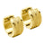 Steel Huggies Earrings Sand Blast Earrings - Monera-Design Co., Ltd
