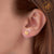 Delicate Small Tiny Daisy Flower Stud Steel Earrings - Monera-Design Co., Ltd