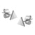 Steel Triangle Stud Earrings - Monera-Design Co., Ltd