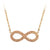 Steel Sparkling Glittering Infinity Necklace - Monera-Design Co., Ltd