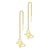Steel Dangle Drop Threader Butterfly Earrings for Women - Monera-Design Co., Ltd