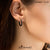 Stainless Steel Clip Gold Hoop Earrings - Monera-Design Co., Ltd