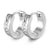 Forever Love CZ Tiny Hoop Clasp Stainless Steel Earrings - Monera-Design Co., Ltd