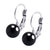 Bead Ball Round Dangle Drop Leverback Steel Earrings - Monera-Design Co., Ltd