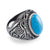 Steel Vintage Celtic Signet Stone Ring for Men - Monera-Design Co., Ltd