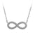 Steel Sparkling Glittering Infinity Necklace - Monera-Design Co., Ltd