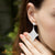 Steel Sparkly Diamond Shaped Layered Earrings - Monera-Design Co., Ltd