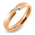 Pink Rose Gold Steel Ring With CZ - Monera-Design Co., Ltd