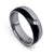 Black and Silver Ring With White CZ - Monera-Design Co., Ltd