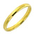Stainless Steel 3 MM Engravable Comfort Fit Half-Round Wedding Band Ring - Monera-Design Co., Ltd