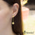 Dangle Drop Flower design Steel Earrings - Monera-Design Co., Ltd