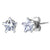 Star CZ Steel Stud Earrings - Monera-Design Co., Ltd