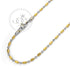 Two Tone Steel 3 MM Ball Chain