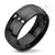 Men Classic Design with 3 Cubic Zircon Stainless Steel Ring and PVD - Monera-Design Co., Ltd