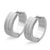 Sandblasted 7 MM Steel Huggies Earrings - Monera-Design Co., Ltd