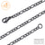 Unisex Stainless Steel Figaro Solid Metal 3 MM Necklace - Monera-Design Co., Ltd