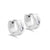Tiny Steel 4 MM Huggies Earrings with CZ - Monera-Design Co., Ltd