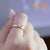 Shiny Glittery Engagement Promise Band Steel Ring - Monera-Design Co., Ltd