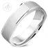 Satin Finished Comfort Fit Cushion Band Steel Ring