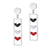 Steel CZ Heart Trio Dangle Drop Earrings for Women - Monera-Design Co., Ltd