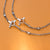 Steel CZ Sparkly Heart Charm Cross Bracelet - Monera-Design Co., Ltd