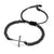 Adjustable Slider Sideways Cross Beaded Bolo Steel Bracelet - Monera-Design Co., Ltd