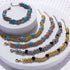 Steel Extendable Charm Discs & Beads Bracelet