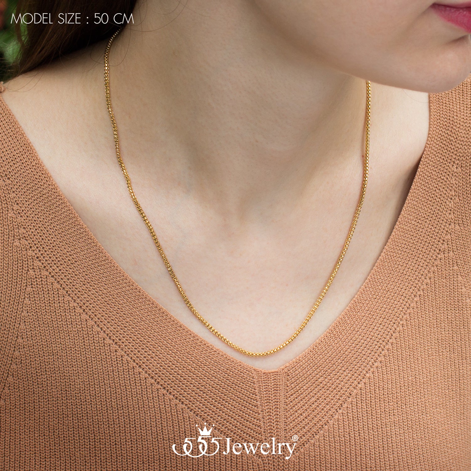2mm Gold Curb Chain Necklace